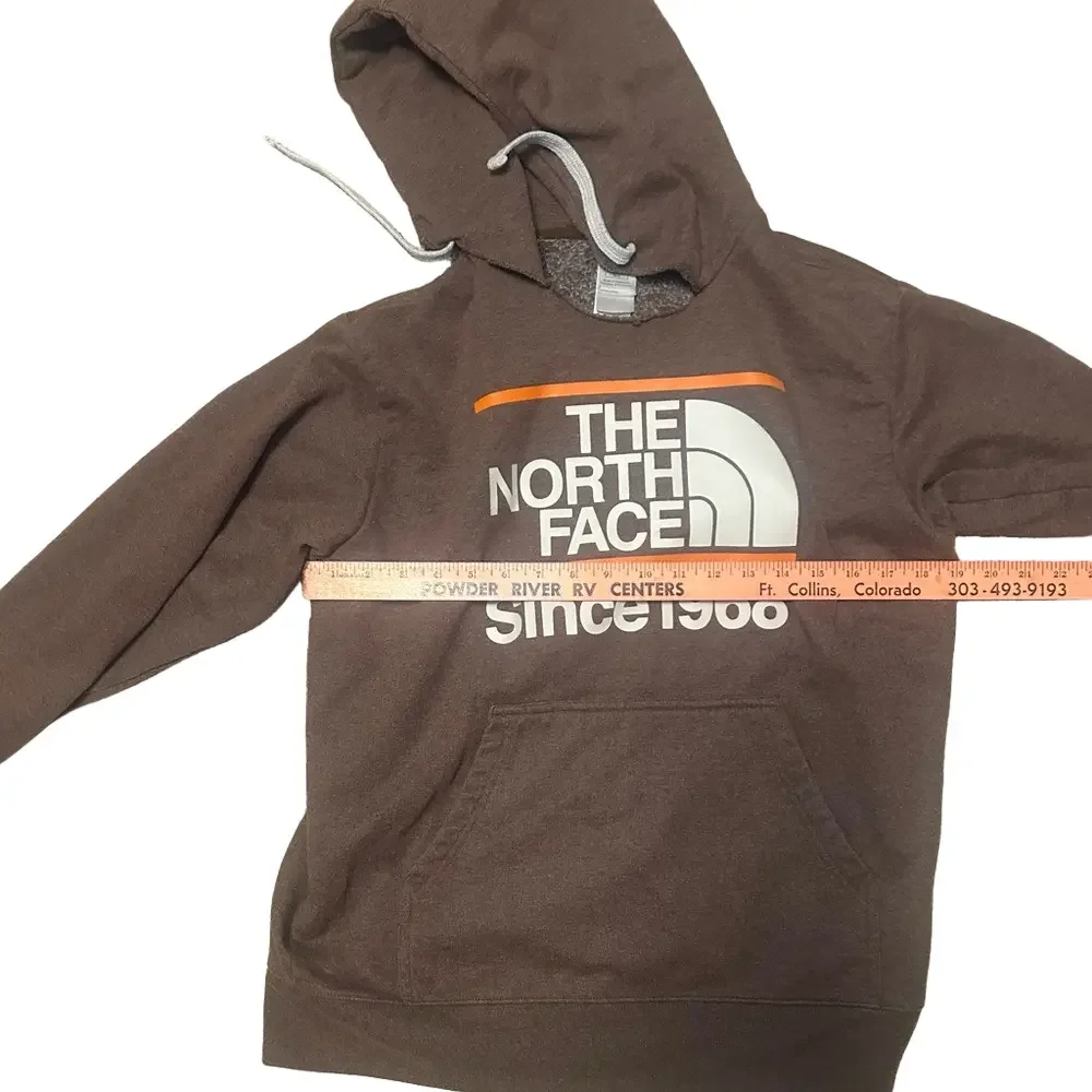 The North Face Brown Sweatshirt Hoodie Classic Design